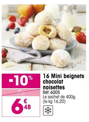 Croque Gel 16 Mini beignets chocolat noisettes offre