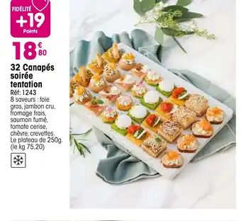 Croque Gel 32 Canapés soirée tentation offre