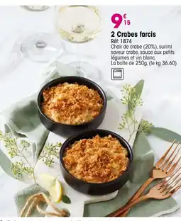 Croque Gel 2 Crabes farcis offre