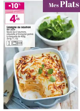 Croque Gel Lasagne au saumon offre