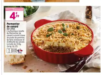 Croque Gel Parmentier de canard offre