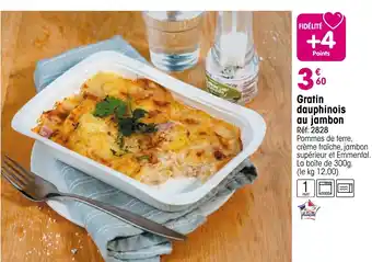 Croque Gel Gratin dauphinois au jambon offre