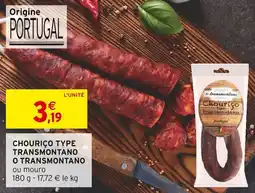 Intermarché Chouriço type transmontano o transmontano offre