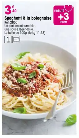 Croque Gel Spaghetti à la bolognaise offre