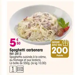 Croque Gel Spaghetti carbonara offre
