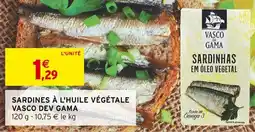 Intermarché Sardines à l'huile végétale vasco dev gama offre