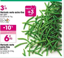 Croque Gel Haricots verts extra-fins offre
