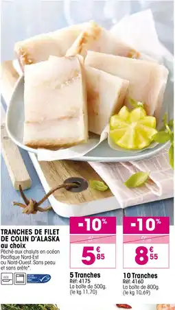 Croque Gel Tranches de filet de colin d'alaska offre