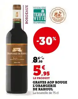Super U Graves aop rouge l'orangerie de rahoul offre