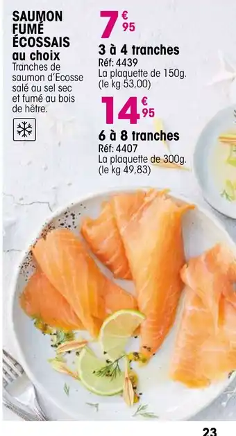 Croque Gel Saumon fumé écossais offre