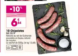 Croque Gel 10 Chipolatas offre