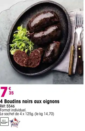 Croque Gel 4 Boudins noirs aux oignons offre