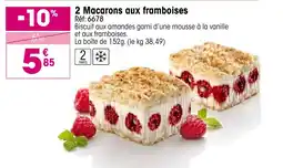 Croque Gel 2 Macarons aux framboises offre