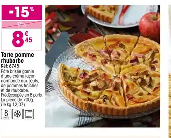 Croque Gel Tarte pomme rhubarbe offre