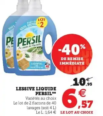 Super U Lessive liquide persil offre