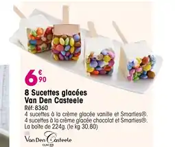 Croque Gel 8 Sucettes glacées Van Den Casteele offre