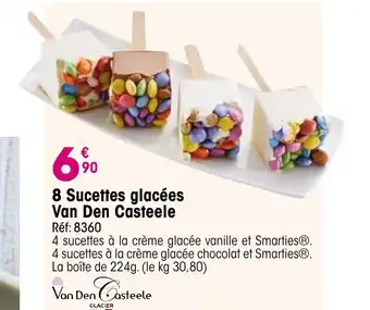 Croque Gel 8 Sucettes glacées Van Den Casteele offre