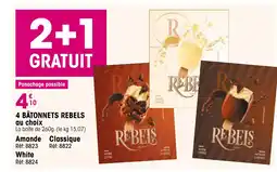 Croque Gel 4 bâtonnets rebels offre