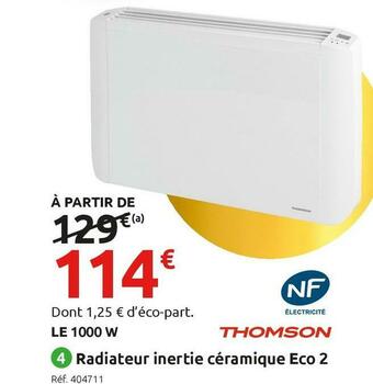Mr Bricolage Thomson radiateur inertie céramique eco 2 offre