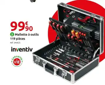 Mr Bricolage Inventiv mallette à outils 119 pièces offre