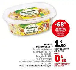 Super U Salade bonduelle offre