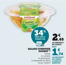 Super U Salade composee daunat offre