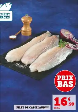 Super U Filet de cabillaud offre