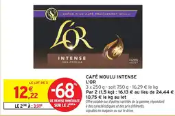 Intermarché Café moulu intense l'or offre