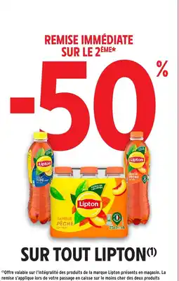 Intermarché Sur tout lipton offre