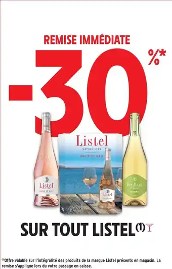 Intermarché Sur tout listel offre