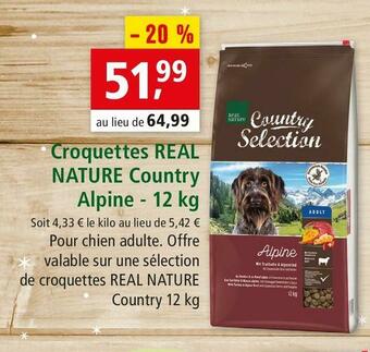 Maxi Zoo Real nature croquettes country alpine offre
