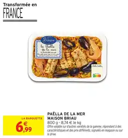 Intermarché Paëlla de la mer maison briau offre