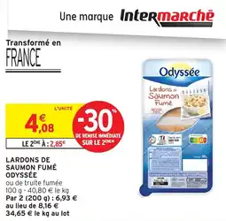 Intermarché Lardons de saumon fumé odyssée offre