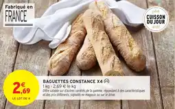 Intermarché Baguettes constance x4 offre
