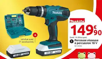 Makita perceuse visseuse à percussion 18 v