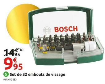 Mr Bricolage Bosch set de 32 embouts de vissage offre