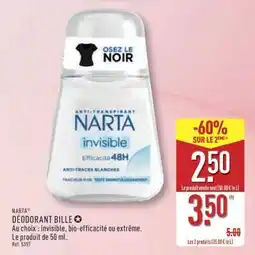 ALDI Déodorant Bille Narta offre