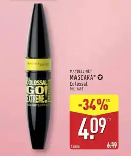 ALDI MAYBELLINE MASCARA Colossal offre