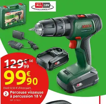 Mr Bricolage Bosch perceuse visseuse à percussion universalimpact 18 v offre