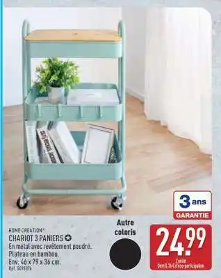 ALDI CHARIOT 3 PANIERS offre