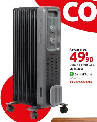 Mr Bricolage Thomson bain d’huile offre