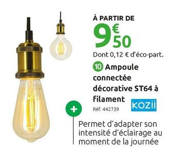 Mr Bricolage Ampoule connectée décorative à filament kozii offre