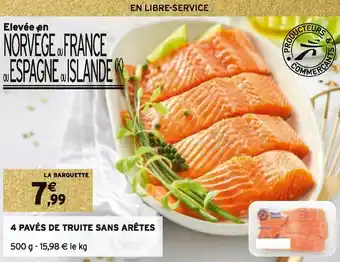 Intermarché 4 pavés de truite sans arêtes offre
