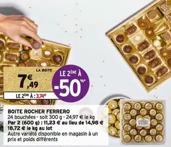 Intermarché Ferrero boite rocher ferrero offre