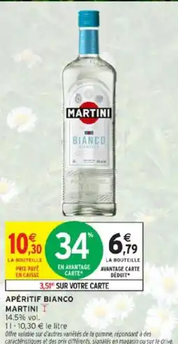 Intermarché Apéritif bianco martini offre