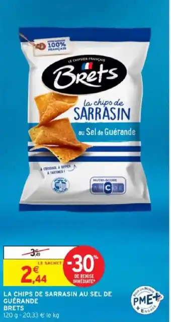 Intermarché La chips de sarrasin au sel de guérande brets offre