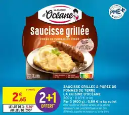 Intermarché Saucisse grillée & purée de pommes de terre la cuisine d'océane offre