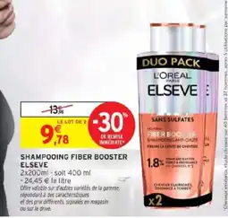 Intermarché Shampooing fiber booster elseve offre