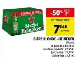 Supeco Bière blonde heineken offre