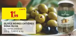 Intermarché Dona Oliva Olives noires entières offre
